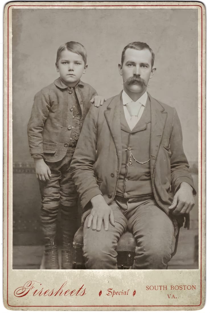 The restored photo in its original tone