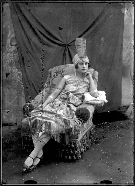 Before restoration: studio portrait, 1940